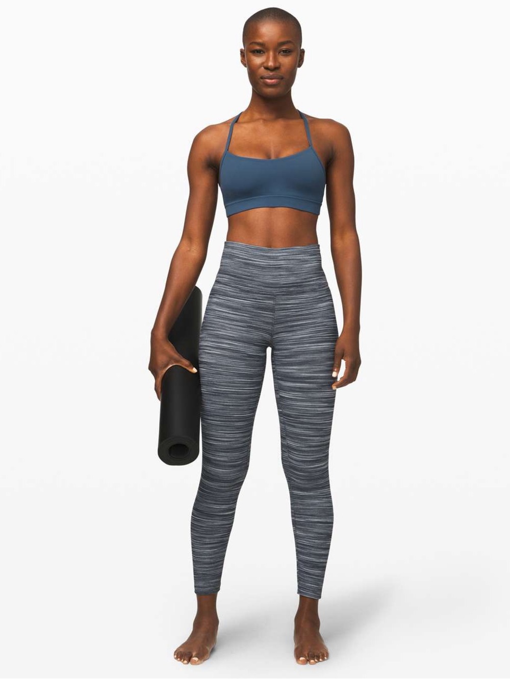 293. Lululemon Align Pant II 25" Mini Space Dye Herringbone size 6 25”